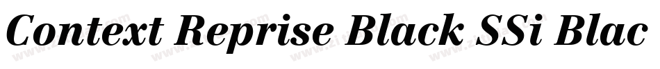 Context Reprise Black SSi Black Italic字体转换